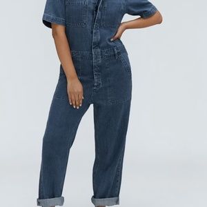 NEVER BEEN WORN Eloquii Denim Jumpsuit, Size 16